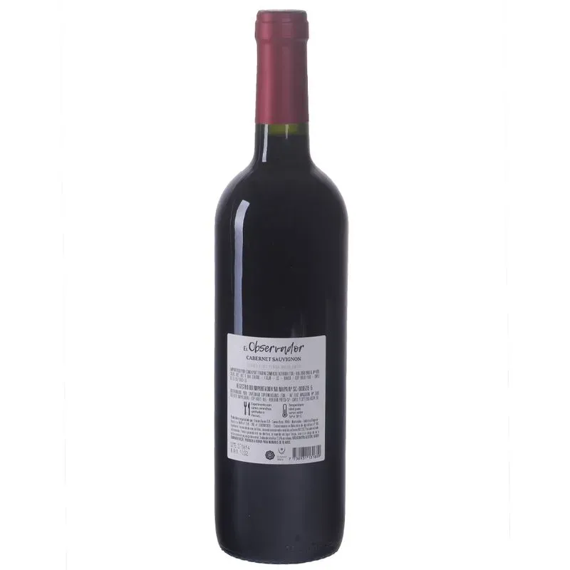 Vinho Uruguaio El Observador 750ml Cabernet Sauvignon - VUEOCABERNET-12UND